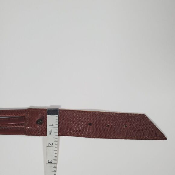 Ralph Lauren Women’s Brown Leather Belt Medium Tri-Strap O-Ring Fits 33-35" - Picture 6 of 6